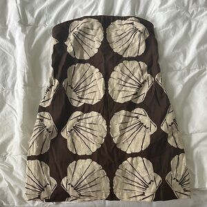 The A&F Scarlett Strapless Linen-Blend Skort